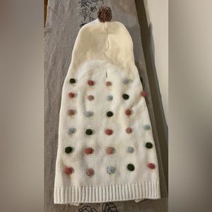 Dog sweater: size L-brand NEW  NEVER WORN..fabulous fun for this chilly weather